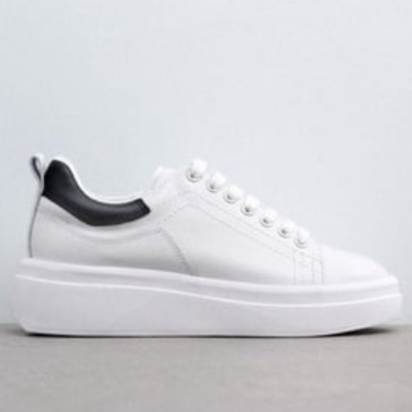 Zara Shoes - Zara platform sneakers size 39 white